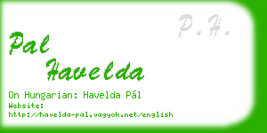 pal havelda business card
